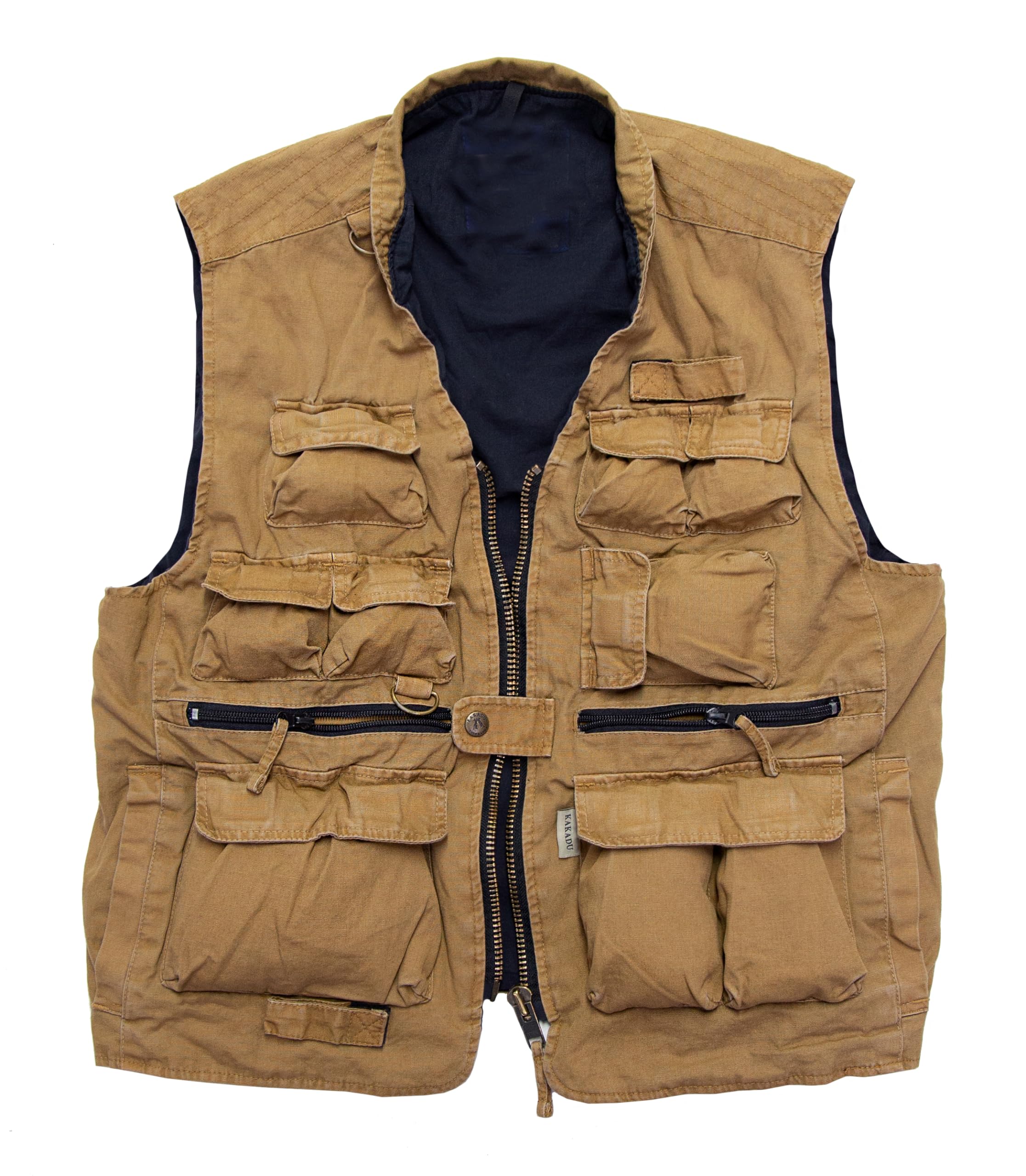 KAKADU Australia Outdoor Work Safari Fishing Travel Vest with Multiple Pockets & Zipper - Durable for Hiking, Camping, Hunting & Adventure Activities