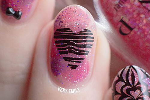 Store2508® (Pack of 4) Nail Art Stamping Guide Stencils - DIY Nail Design Templates for Salon & Home Manicure - Perfect for Nail Art Enthusiasts & Professional Nail Technicians