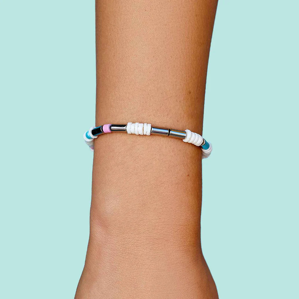 Tropical Breeze Silver Bracelet for Women - Elegant Sterling Silver Jewelry Gift for Birthday, Anniversary & Beach Vacation | Perfect for Summer Outfits & Boho Style
