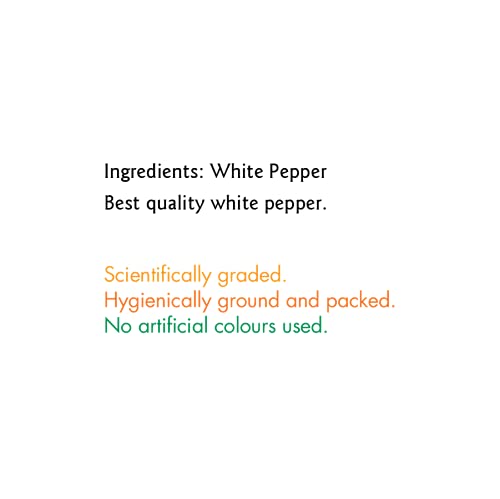 Premium Everest White Pepper Powder 100g - 100% Pure & Natural Ground Spice for Cooking, Baking & Seasoning - Perfect for Soups, Stews, Marinades & Gourmet Dishes