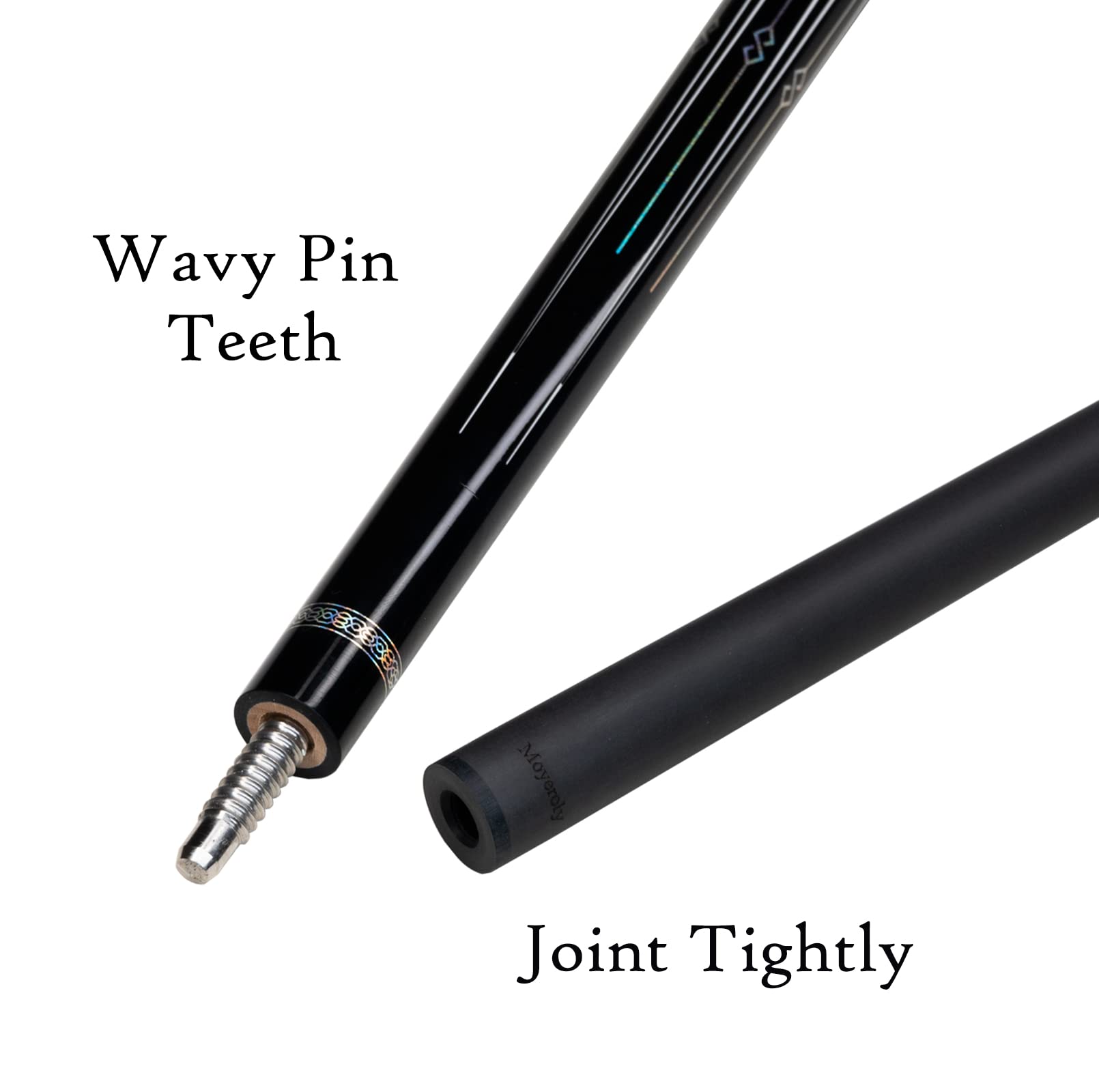 Premium Carbon Fiber Pool Cue - 11.8mm & 12.5mm Low Deflection Professional Billiard Stick with Protective Case | Perfect for Tournament Play & Home Game Rooms