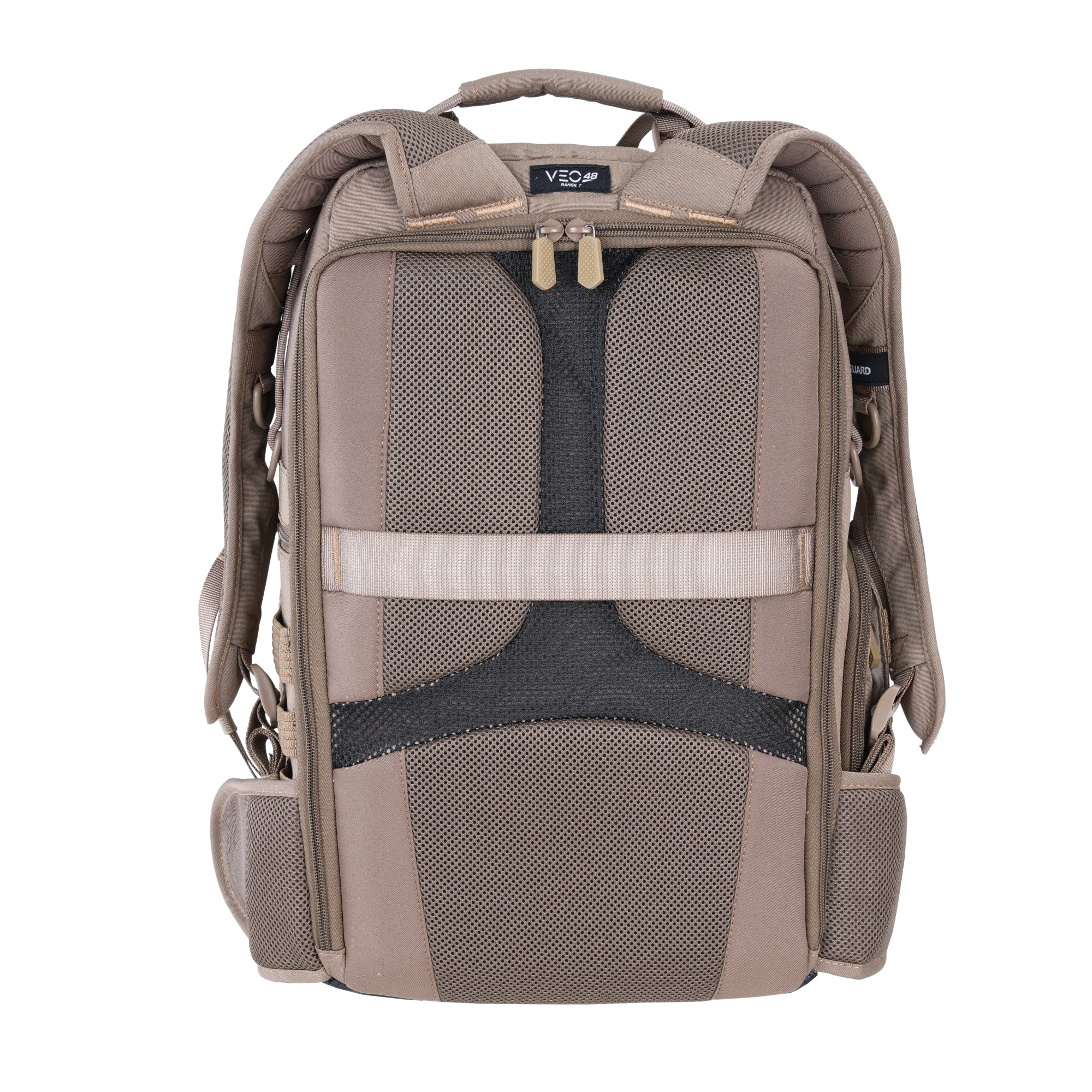 VEO RANGE T 48 BG Backpack - Lightweight Travel Hiking Daypack for Men & Women, Water-Resistant Beige Outdoor Backpack - Perfect for Camping, Hiking, School & Daily Commute