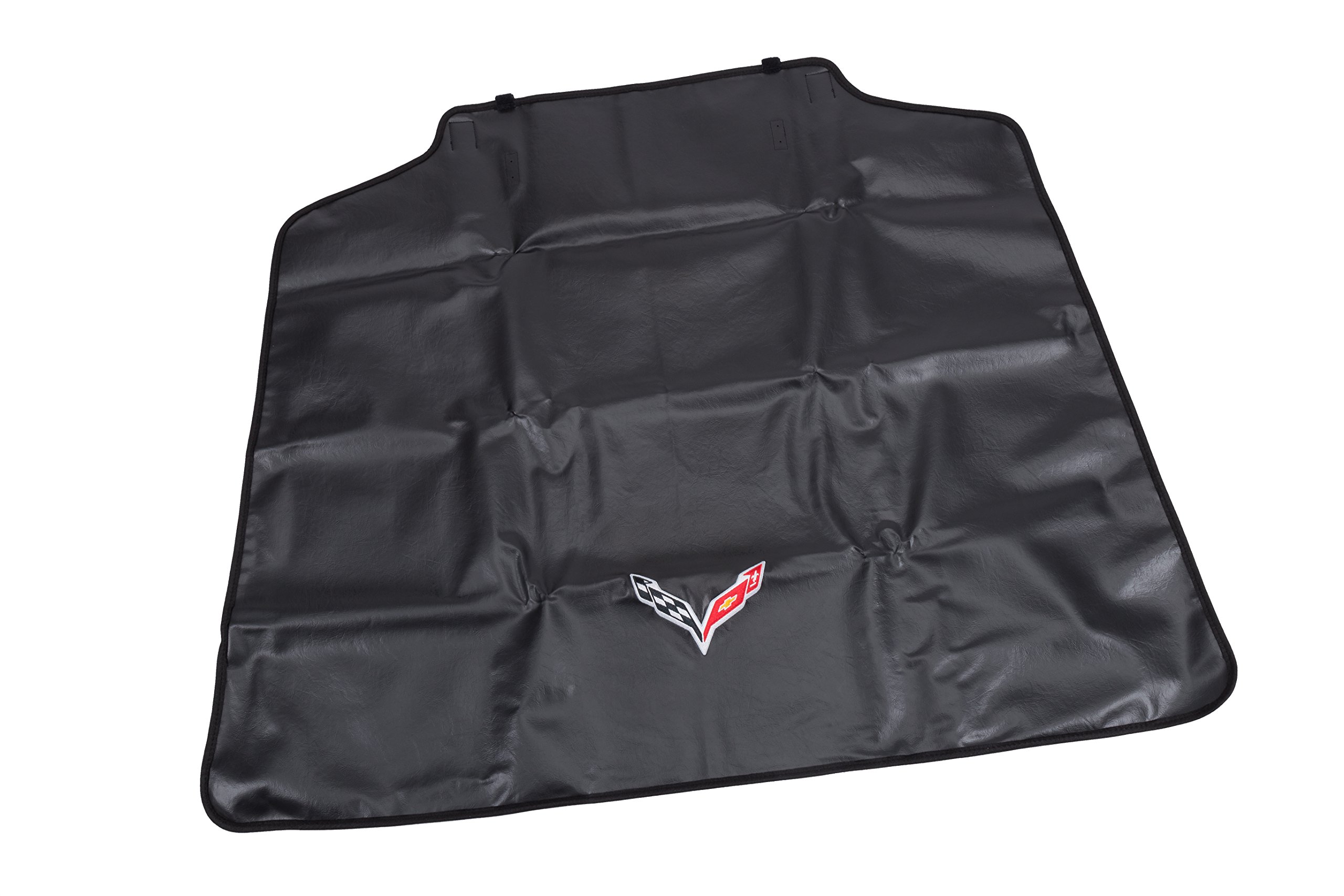 ACDelco GM Accessories 23124544 Black Rear Bumper Protector with Crossed Flags Logo - Durable Protection for Chevrolet, GMC & Cadillac Vehicles