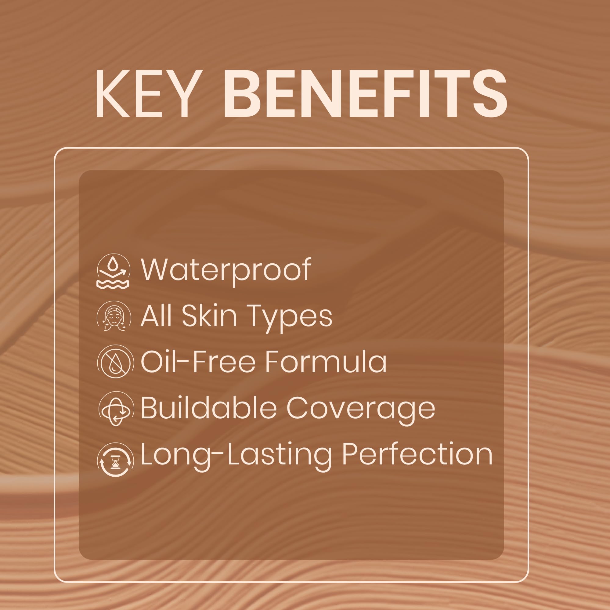 Colors Queen Oil-Free Waterproof Liquid Foundation with SPF - Matte Finish, Lightweight & Long-Lasting Face Makeup (01 Ivory, 40ml) | Perfect for Daily Wear, Outdoor Activities & Photography
