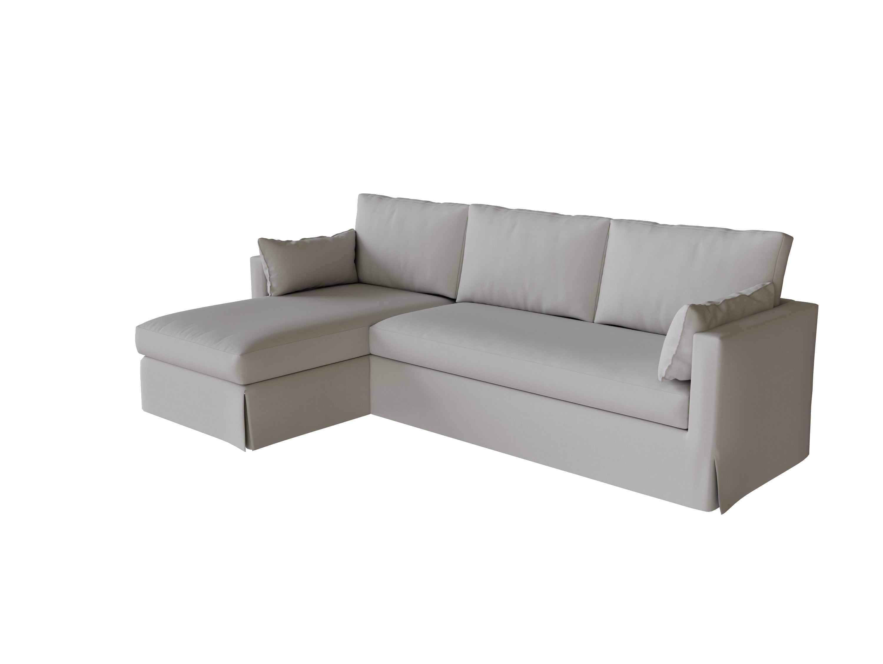 Hyltarp 3-Seater Sofa with Left Chaise Lounge - Soft Removable Cover - Modern Living Room Furniture for Small Spaces & Apartments
