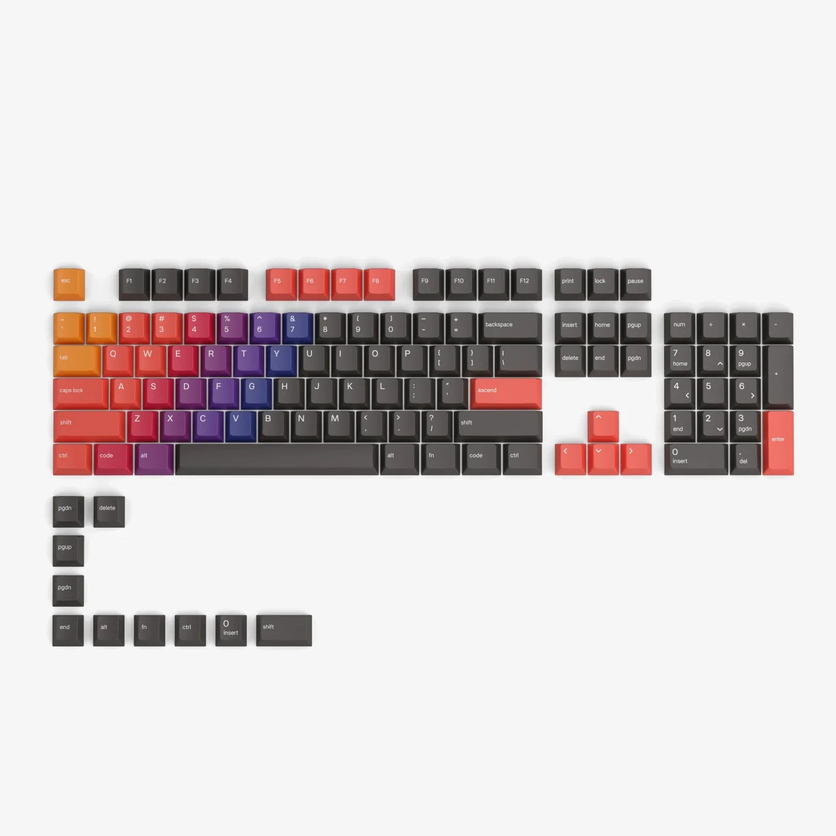 GPBT Celestial Series V1 Dye Sublimated Keycaps - Custom Mechanical Keyboard Keycaps for Gaming & Typing - Perfect for PC, Mac & Laptop Enthusiasts