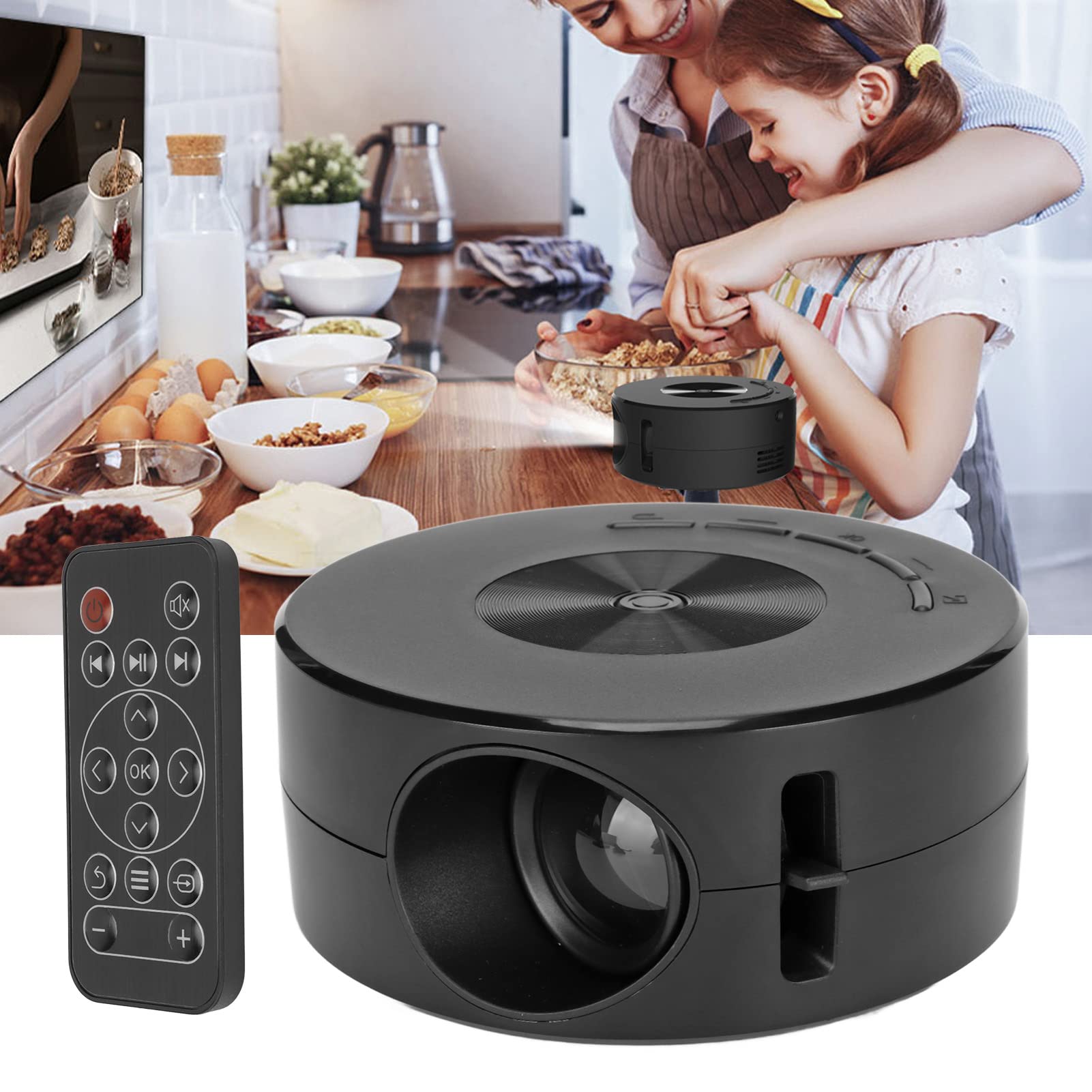 Glomora Mini LED Projector with TFT LCD Same-Screen Function - Portable Home Theater System for Movies, Gaming & Outdoor Entertainment - Perfect for Indoor Movie Nights, Backyard Parties & Camping Adventures