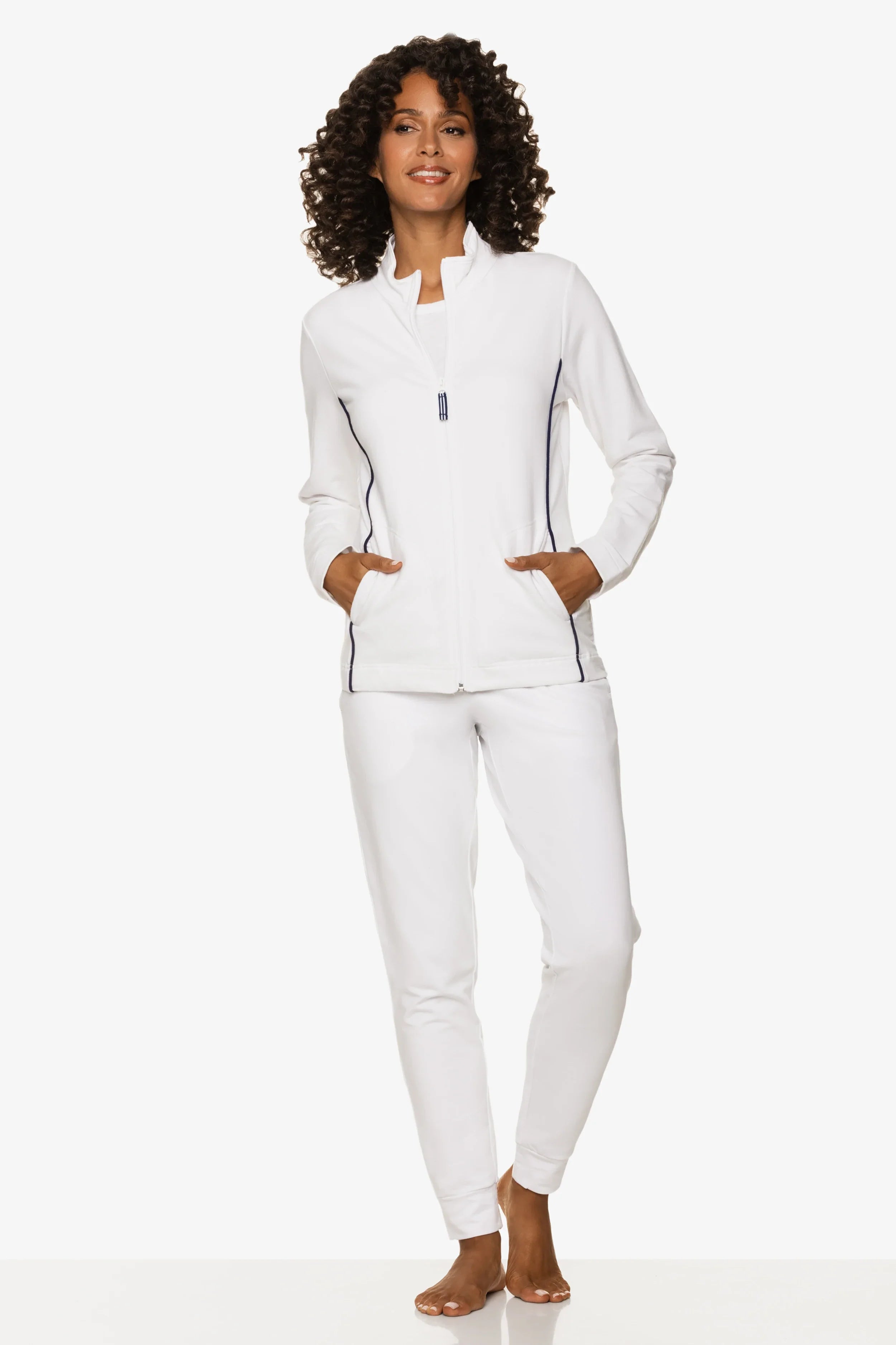 Evy Jacket - Women's Lightweight White Windbreaker for Outdoor Running & Hiking | Water-Resistant Travel Coat for Spring & Fall