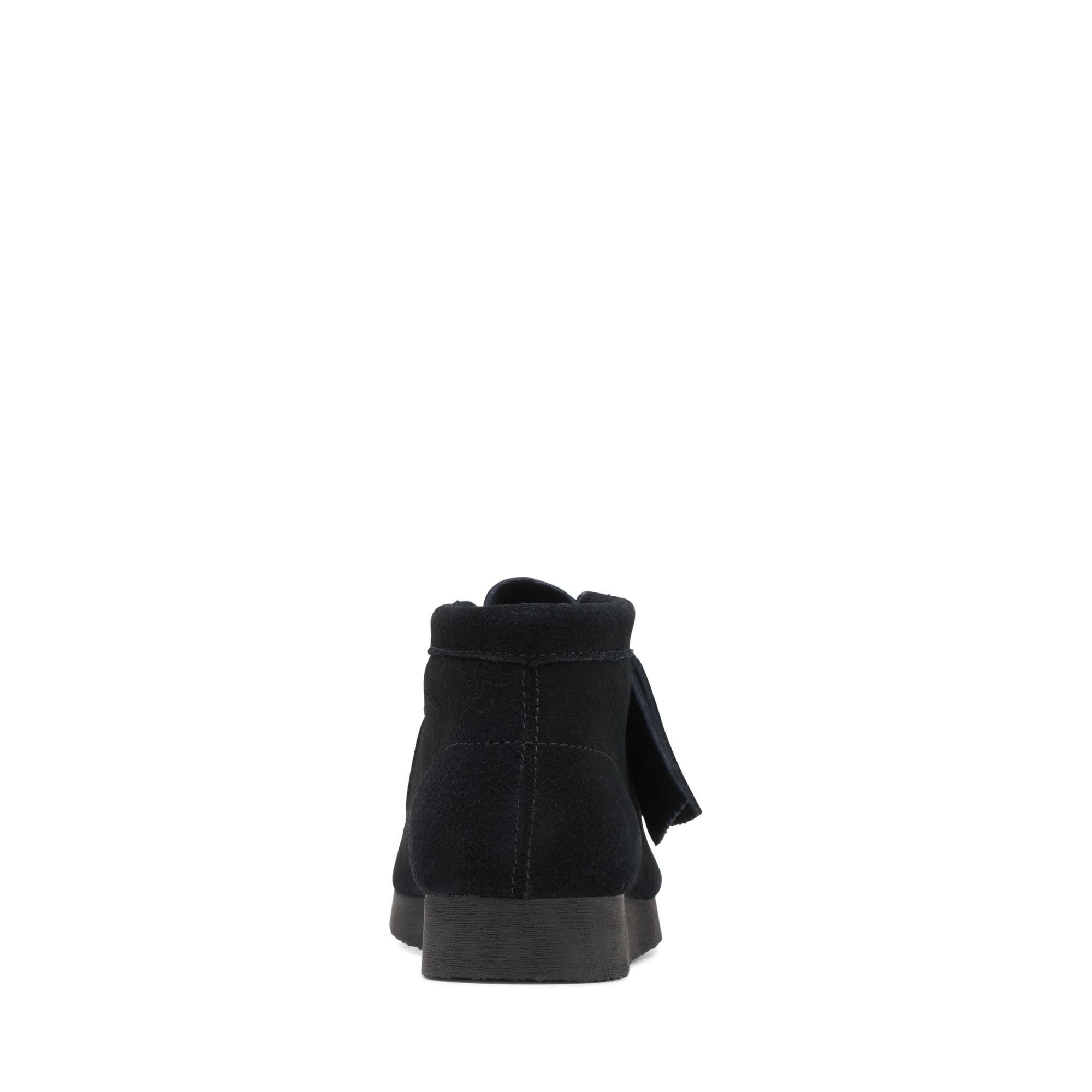 Clarks Original Wallabee Boots for Big Kids - Black Suede, US Size Medium (1) - Comfortable School Shoes & Casual Everyday Wear