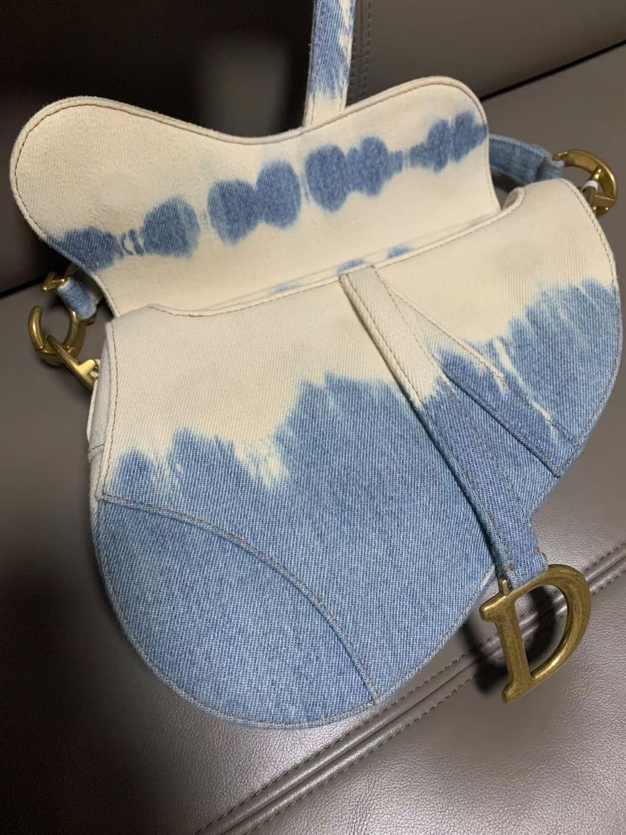 Dior New Version Denim Saddle Bag - Luxury Designer Crossbody Purse for Women | Perfect for Casual Outings, Date Nights & Travel Accessories