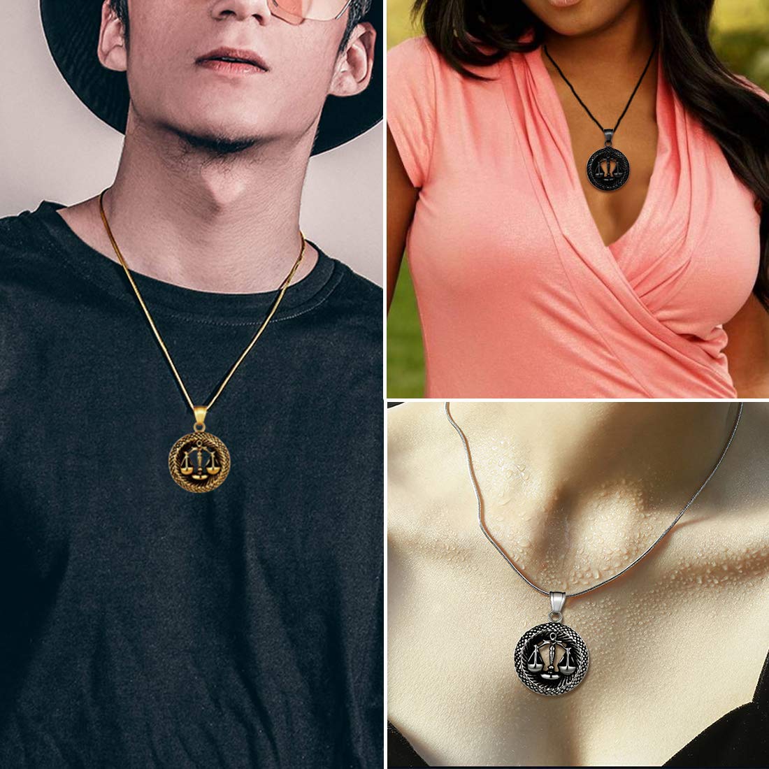 12 Zodiac Necklace 316L Stainless Steel - Astrology Birthday Gift for Men & Women - Perfect for Daily Wear & Special Occasions