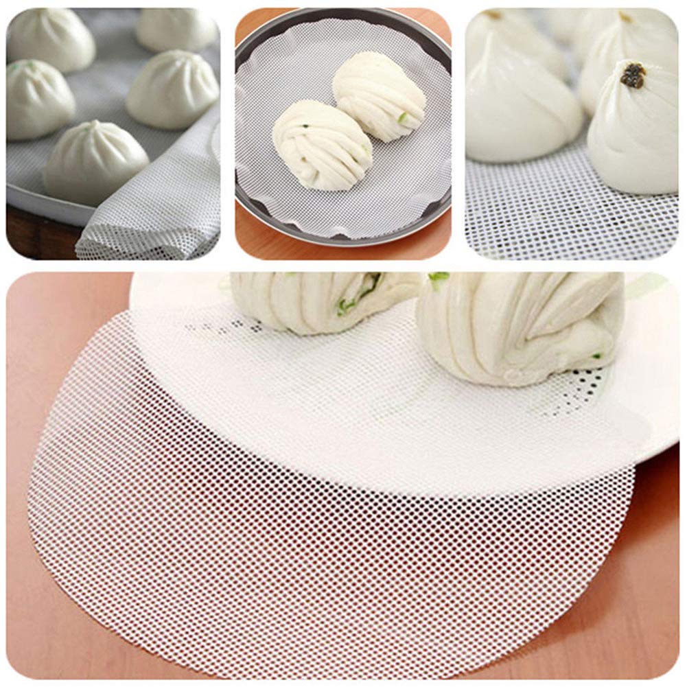 CANDeal 65cm Large Silicone Steamer Liner - Non-Stick Mesh Mat for Bamboo Steamers, Perfect for Dim Sum, Dumplings & Pastry Baking - Dishwasher Safe & Reusable Steamer Insert for Healthy Cooking