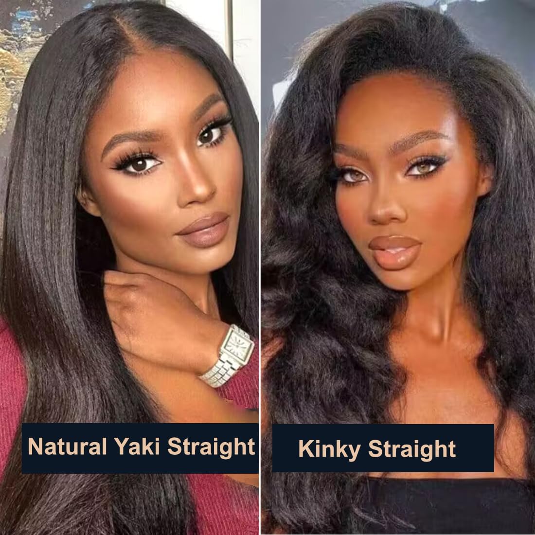 UNICE 12A Silk Yaki Straight 100% Virgin Human Hair Weave - 4 Bundles (26