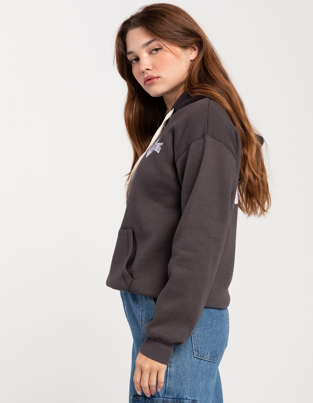 Billabong Women's Born on The Beach Graphic Sweatshirt - Soft Cotton Pullover Hoodie for Casual Wear & Beach Outings