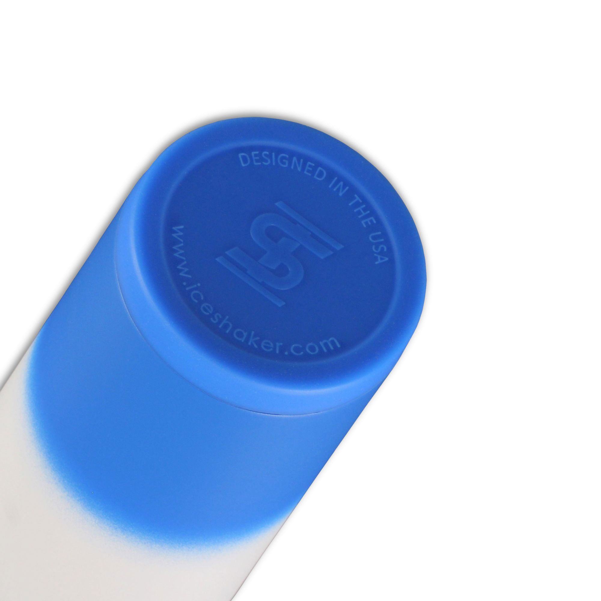 Ombre Series 26oz Shaker Bottle - Royal White Ombre | Leakproof Protein Shaker for Gym, Workouts & Travel | BPA-Free Ice Shaker for Protein Drinks & Smoothies