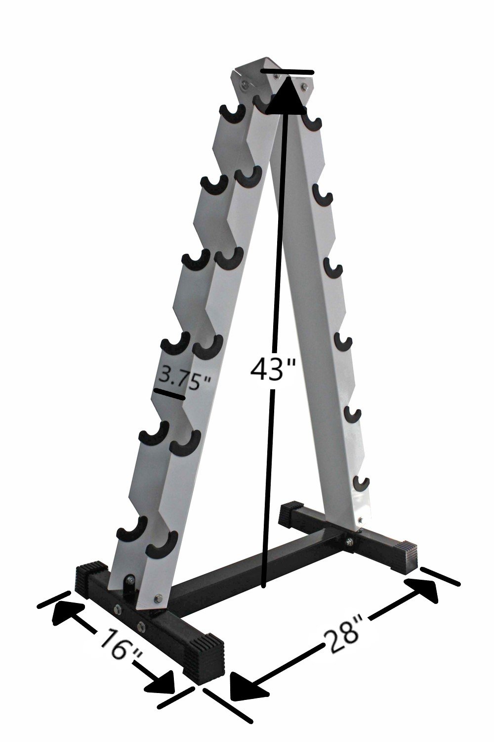 Ader Dumbbell Rack - Heavy Duty Dumbbell Storage Stand for Home Gym, Garage & Fitness Studio - Organize Weights Up to 1000 lbs - Space Saving Workout Equipment for Strength Training & Weightlifting