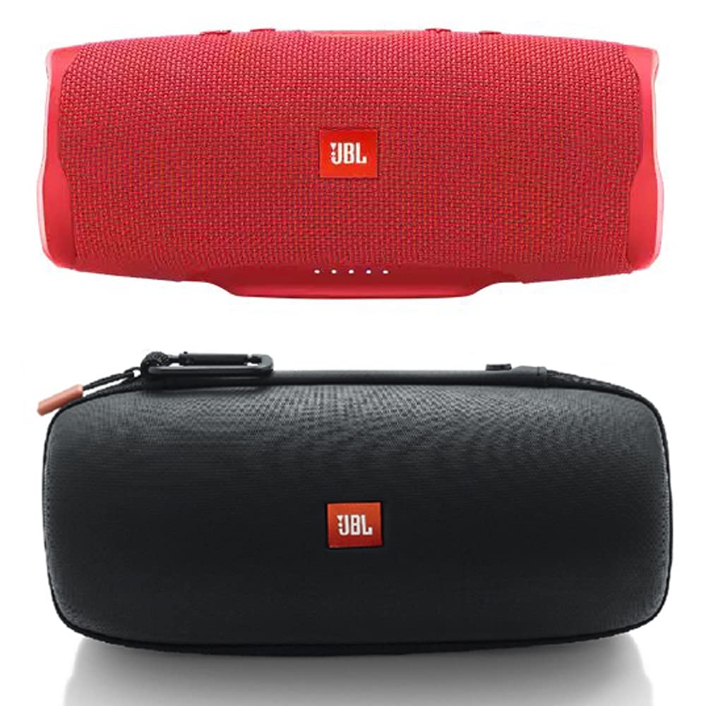 JBL Charge 4 Portable Bluetooth Speaker with Waterproof Design - Red | Includes Authentic Carrying Case | Perfect for Outdoor Adventures, Beach Parties & Travel