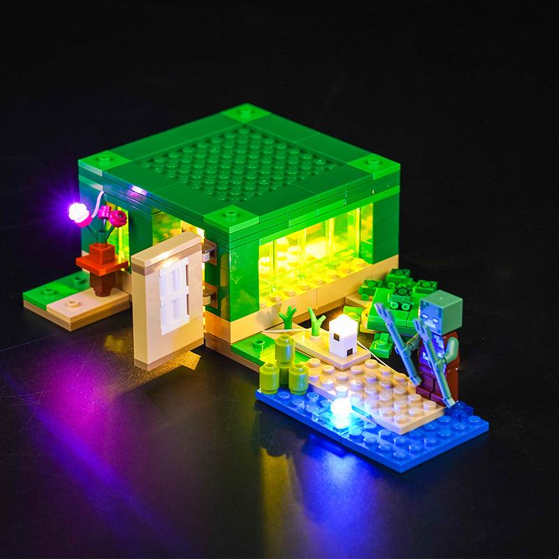 LEGO Minecraft The Turtle Beach House Construction Set 21254 Light Kit – Enhance Your Build with LED Lighting for Display & Gaming Fun