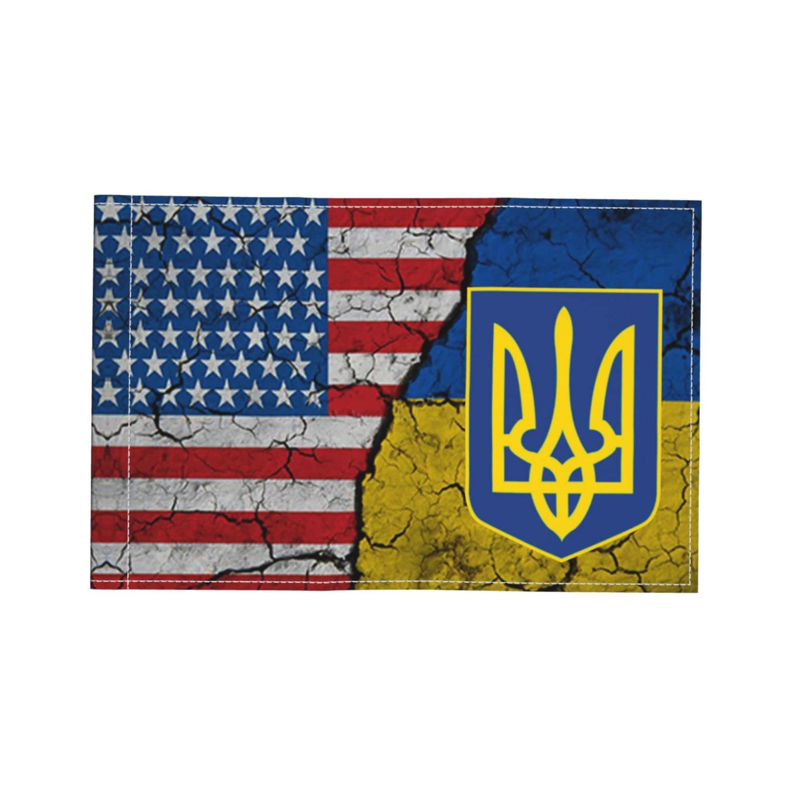 Ukrainian American Car Flag - 18