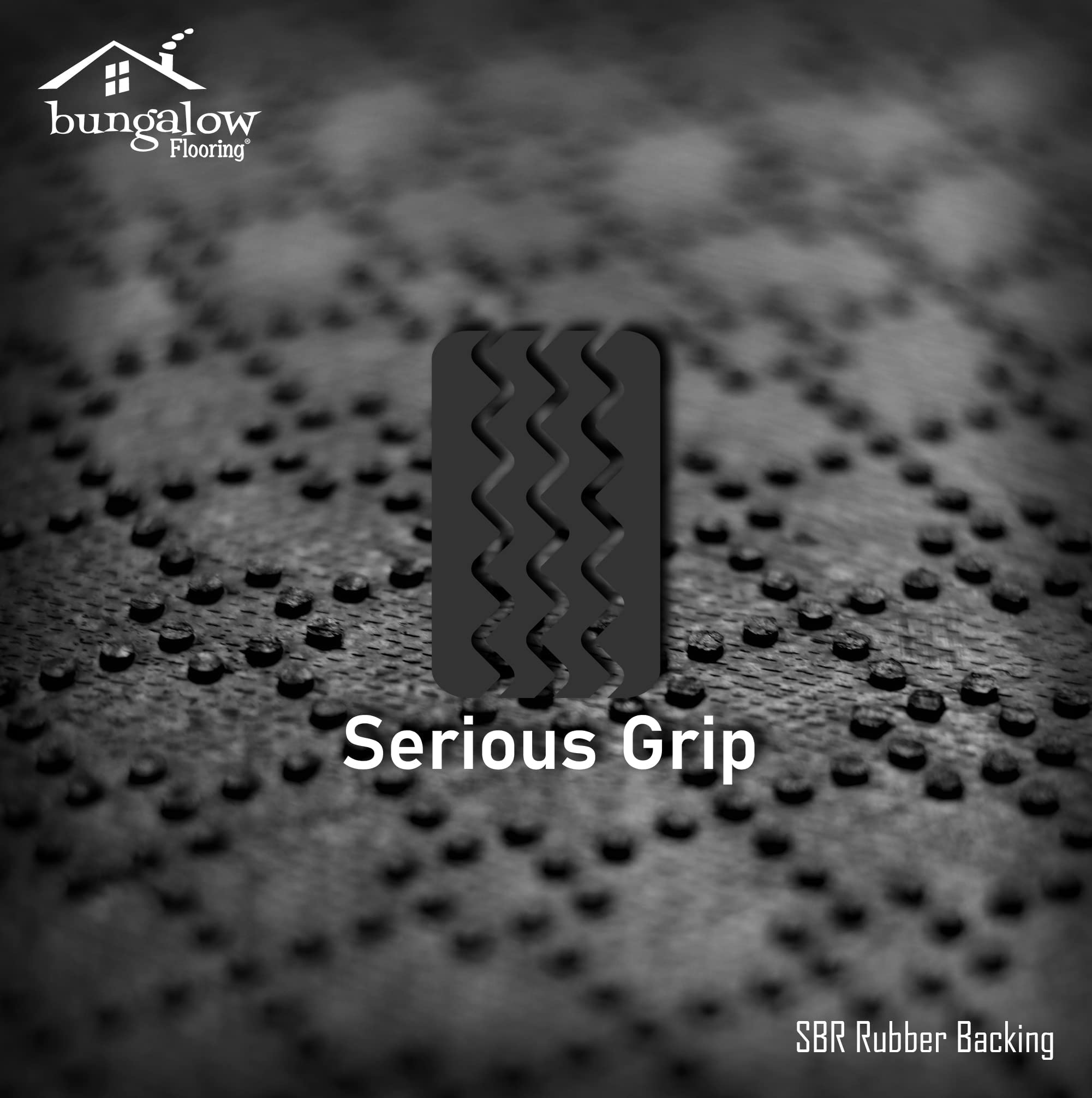 Durable 2' x 3' Bungalow Flooring Waterhog Door Mat - Skid Resistant Indoor/Outdoor Water-Trapping Mat | Made in USA | Phoenix Collection in Charcoal | Perfect for Entryways, Patios & High-Traffic Areas
