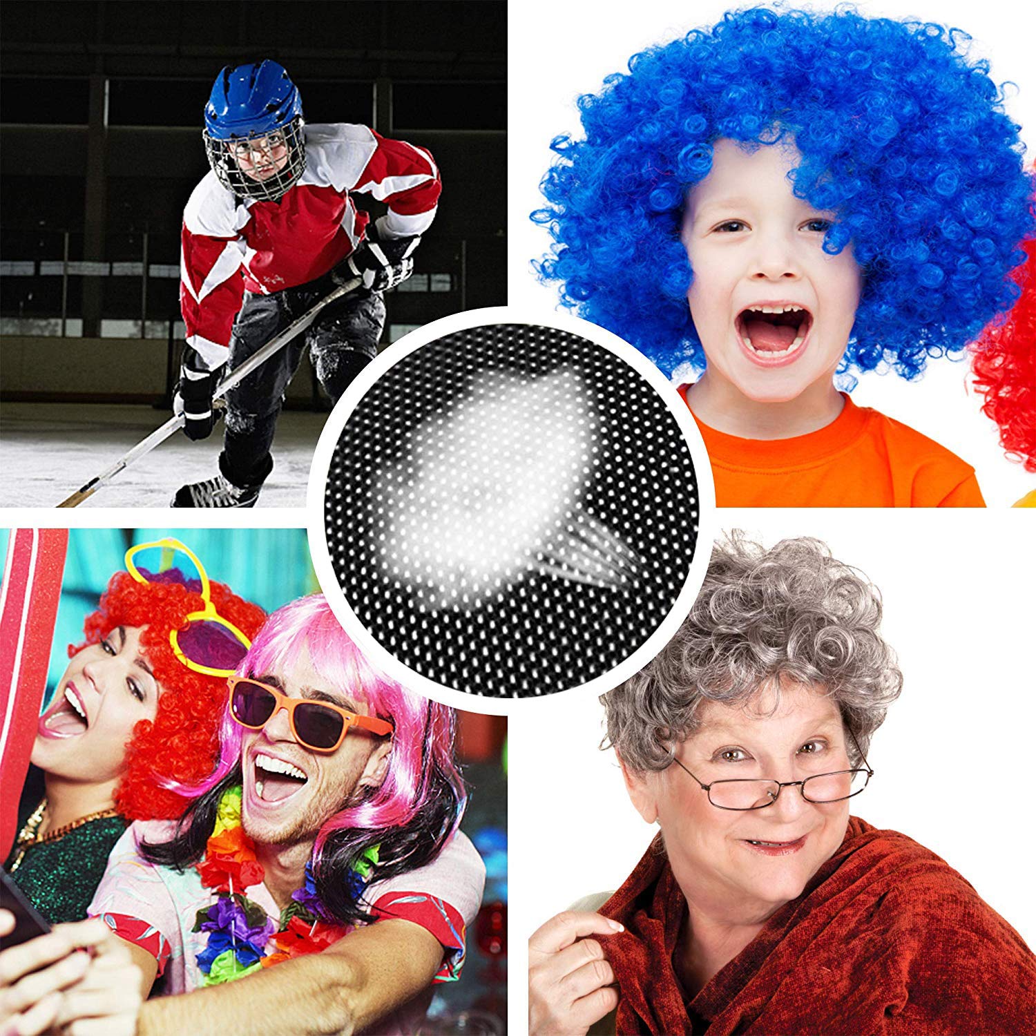 2 Pack Anti-Slip Mesh Wig Dome Caps - Breathable Reusable Wig Caps for Women, Men & Kids - Black (S/M/L/XL/2XL/3XL) - Perfect for Cosplay, Daily Wear & Hair Styling