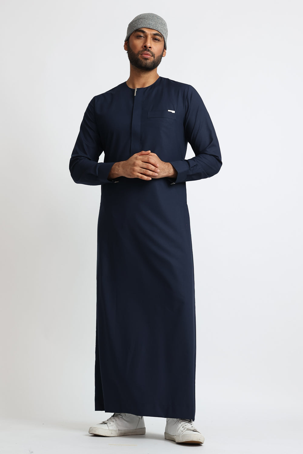 Premium J108 Navy Blue Belt Buckle for Men - Classic Omani Style Accessory for Casual Wear, Formal Attire & Traditional Outfits