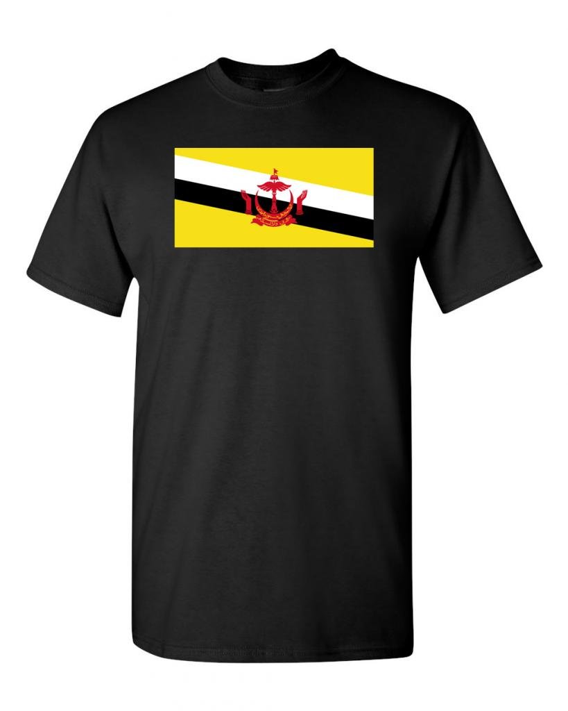 Brunei Flag Patriotic T-Shirt for Adults - Comfortable Cotton DT Tee - Perfect for National Holidays, Travel & Cultural Events