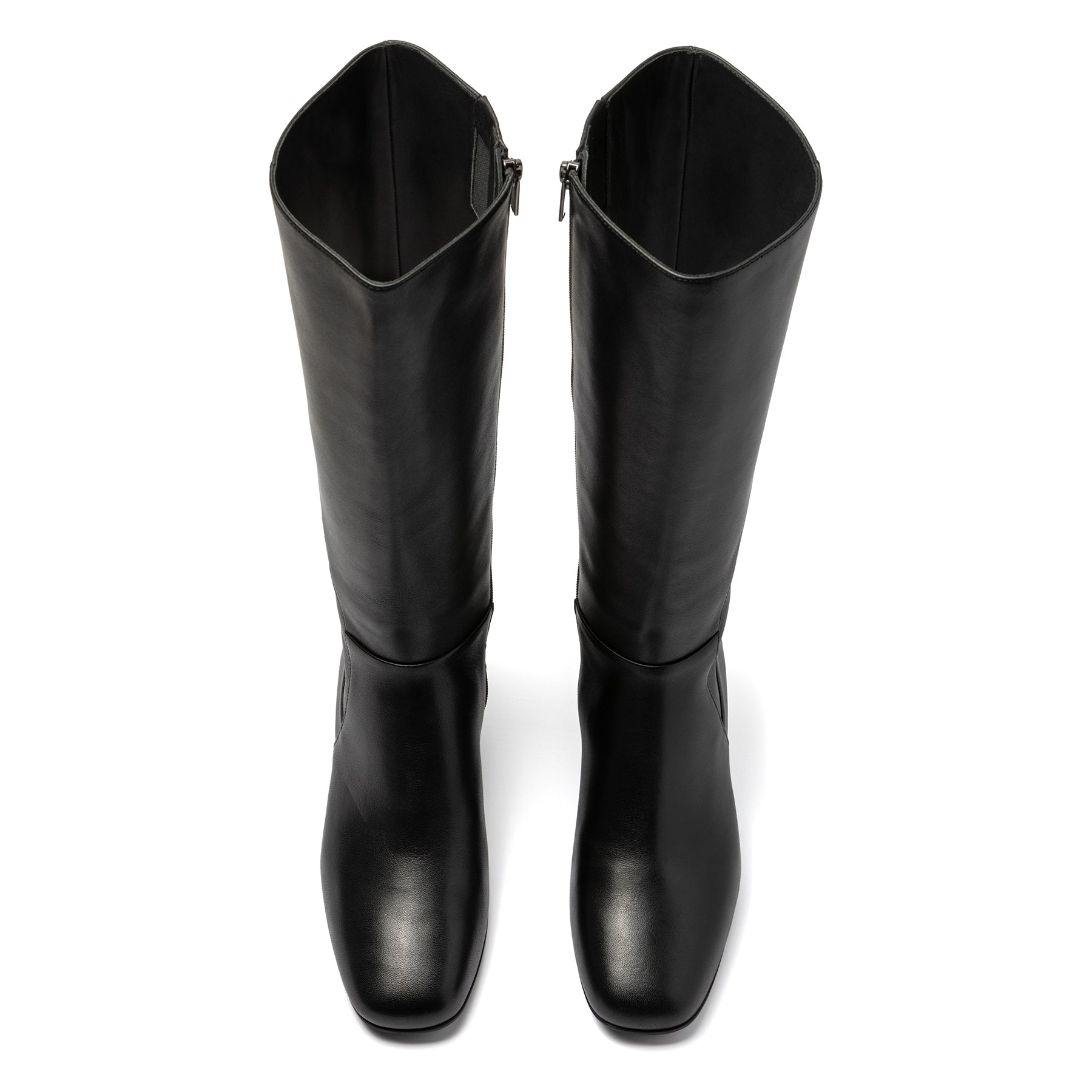 Abeo Avenue Women's Tall Black Nappa Leather Boots - Stylish & Comfortable for Fall, Winter & Everyday Wear