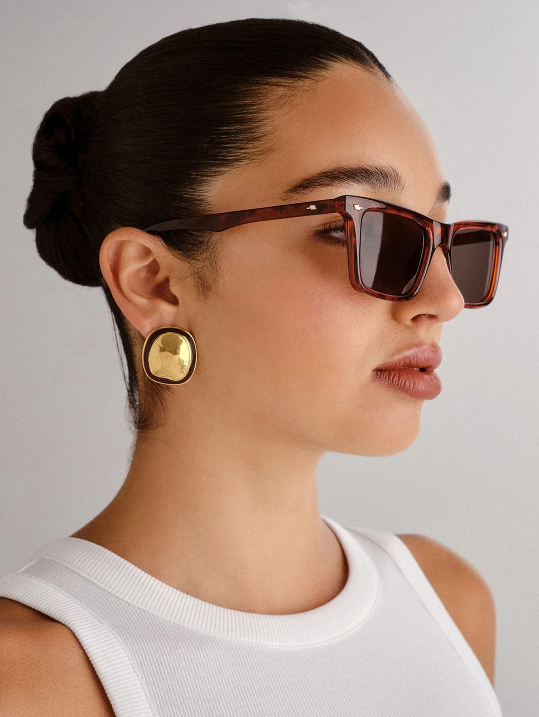 Broski Sunglasses - Toffee Tort Khaki Mono Frame Polarized UV Protection - Perfect for Outdoor Sports, Beach & Driving
