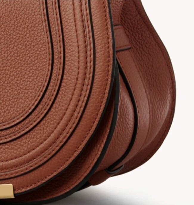 Chloé Marcie Small Saddle Bag - Genuine Leather Crossbody Purse for Women | CHC22AS680I31 25M | Perfect for Everyday Use, Date Nights & Travel Accessories