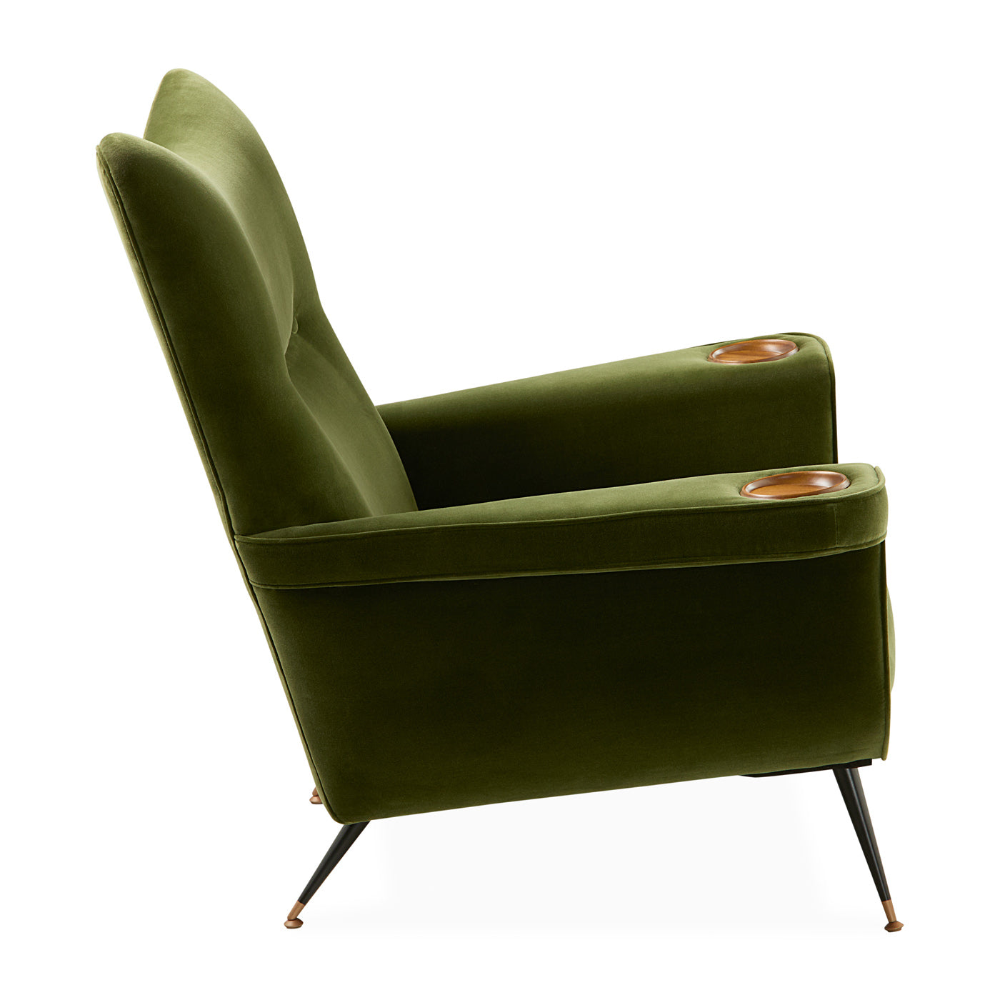 Pierre Lounge Chair - Modern Accent Chair for Living Room, Bedroom & Office - Comfortable Upholstered Armchair with Wooden Legs - Perfect for Relaxing, Reading & Decorating Your Home