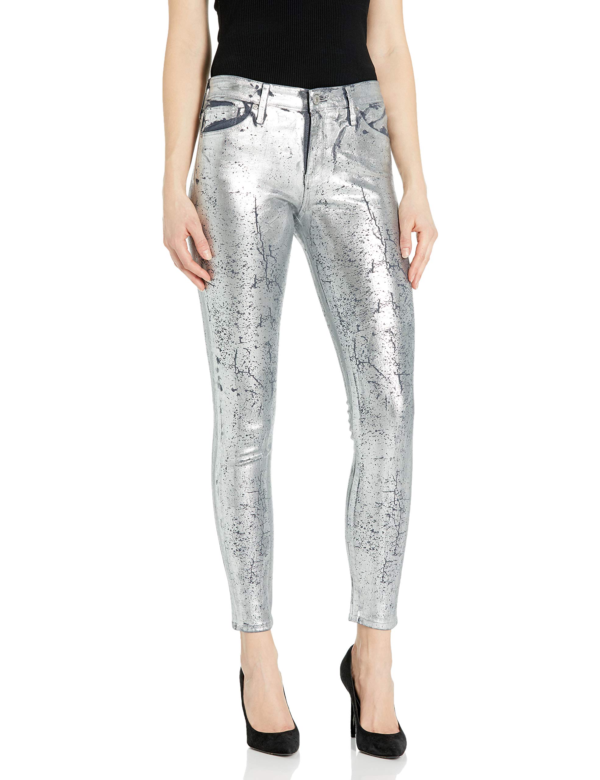 AG Adriano Goldschmied Women's Farrah Skinny Ankle Coated Denim Jeans - High Stretch Comfort for Work & Casual Outfits