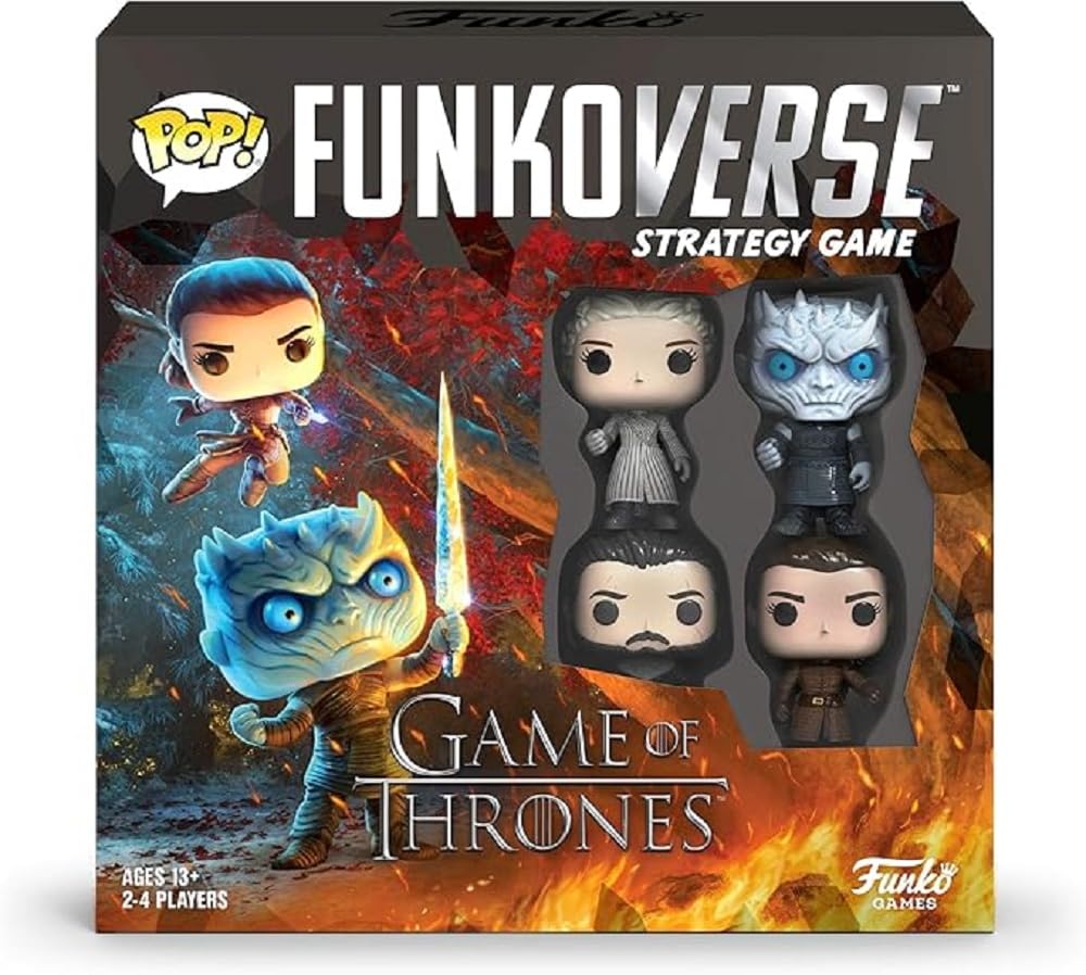Funkoverse Game of Thrones 100 4-Pack Strategy Board Game - Collectible Miniatures for Epic Fantasy Battles & Game Nights with Friends