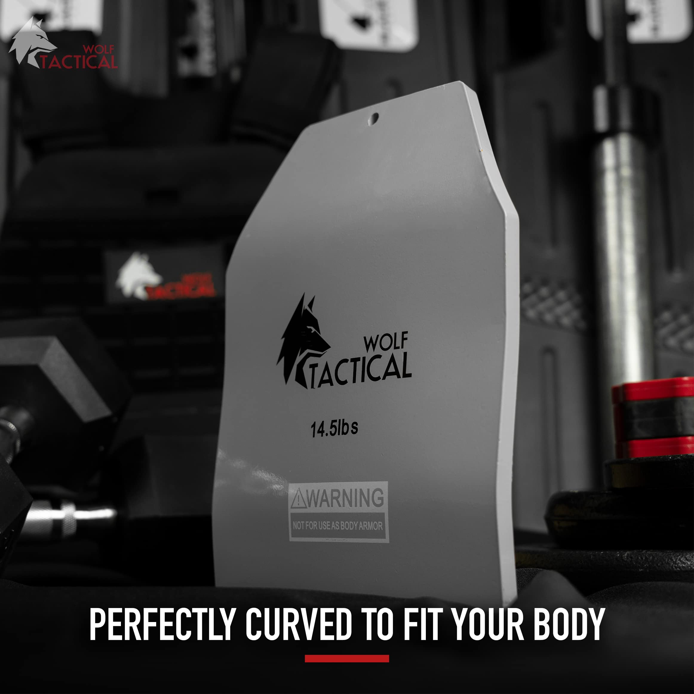 WOLF TACTICAL Curved Weight Vest Plates – 5.75LB/8.75LB/14.5LB Pairs – Ergonomic Contoured Design for CrossFit, Strength Training & Running – Perfect for WODs, HIIT Workouts & Military Fitness Training