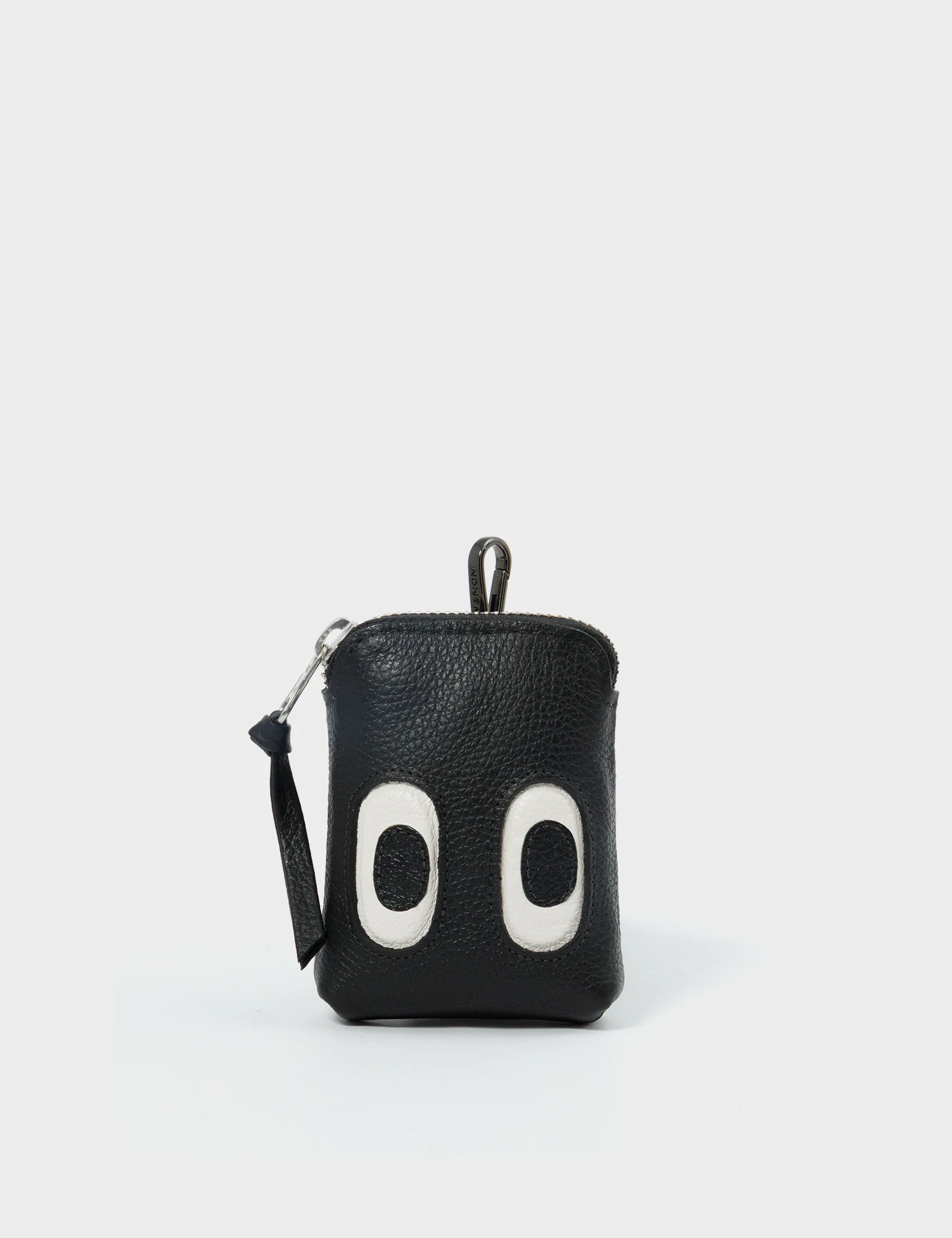 Florence Pouch Charm - Black Leather Keychain for Women | Stylish Handbag Accessory | Perfect for Keys, Wallets & Everyday Essentials
