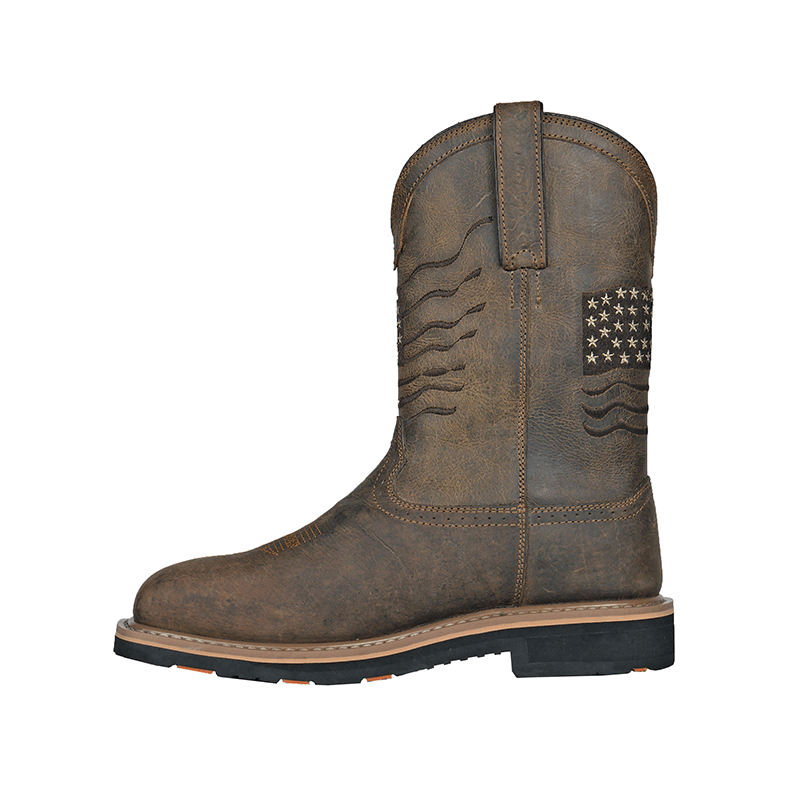 Rushmore Composite Toe Western Boots for Men - Durable Work & Cowboy Boots for Safety & Comfort - Perfect for Construction, Ranch Work & Outdoor Activities