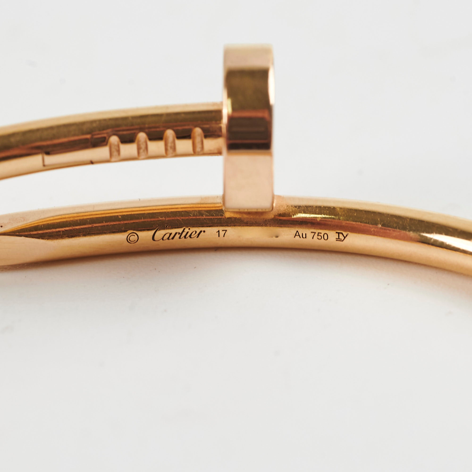 Cartier Juste un Clou Bracelet 18K Pink Gold Size 17 - Luxury Jewelry Gift for Women, Perfect for Weddings, Anniversaries & Special Occasions