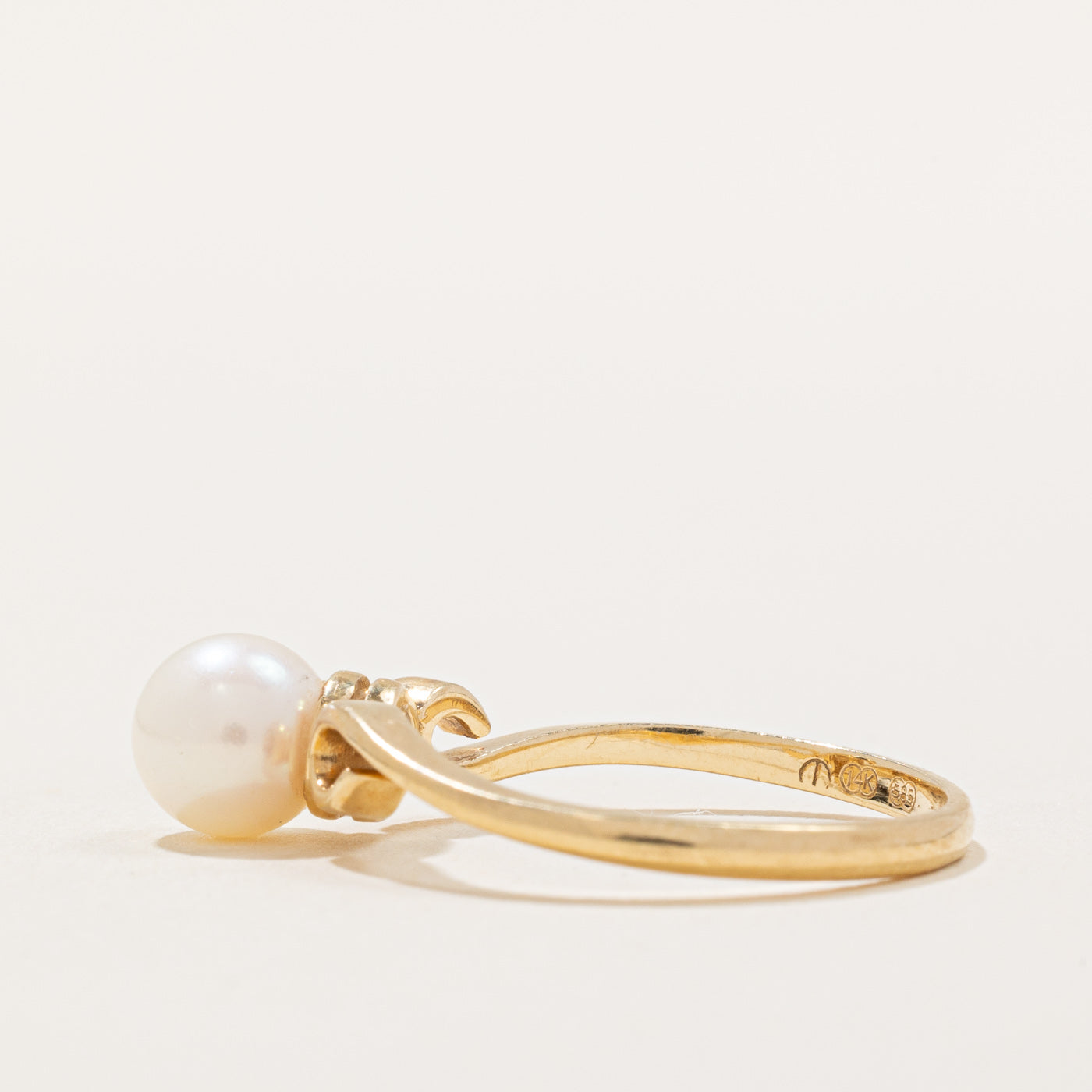 Elegant Pearl Ring for Women - Size 6.25 | Genuine Pearl Jewelry Gift for Her | Perfect for Weddings, Anniversaries & Special Occasions