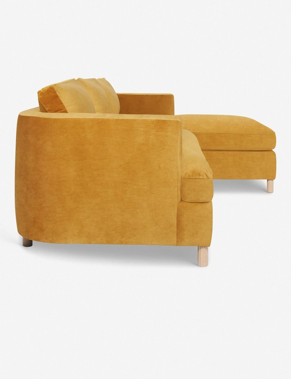 Belton Sectional Sofa by Ginny Macdonald - Modern L-Shaped Couch for Living Room, Lounge & Family Room - Comfortable Fabric Sectional with Reversible Chaise