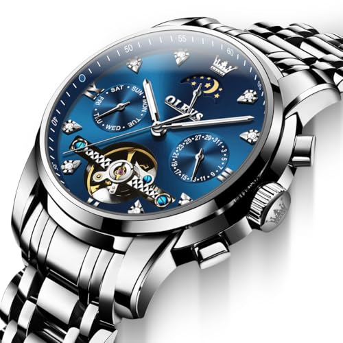 G6678: Silver strap & blue dial