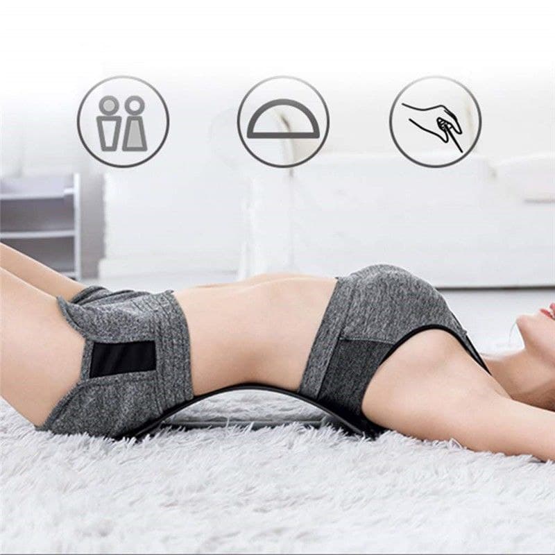 Magnetic Back Stretcher for Pain Relief - Yoga Posture Corrector with Acupressure Points | Improve Flexibility & Relieve Muscle Tension for Home, Office & Gym Use
