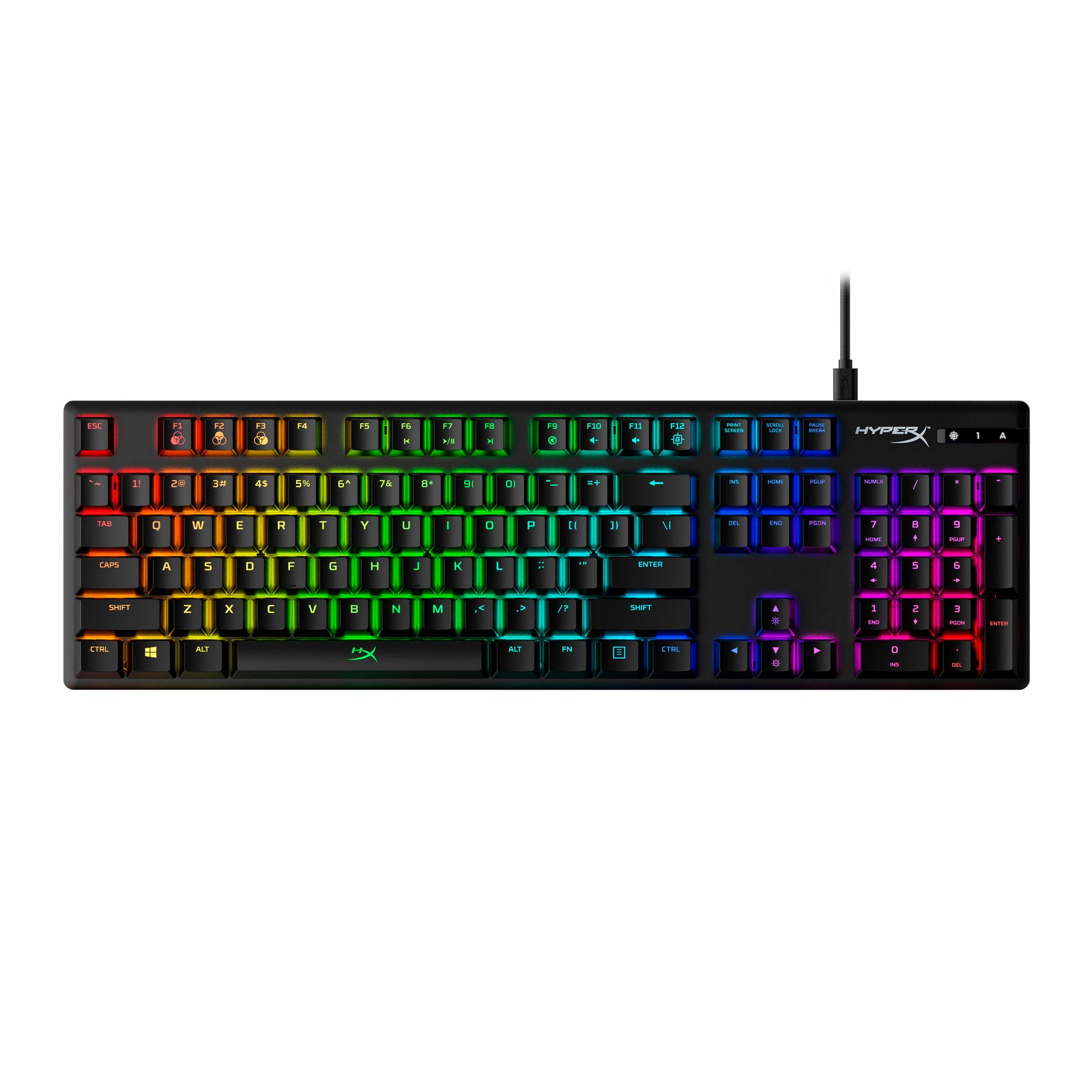 HyperX Alloy Origins Mechanical Gaming Keyboard - RGB Backlit, Anti-Ghosting, Durable Aluminum Frame - Perfect for PC Gaming, Esports & Office Work