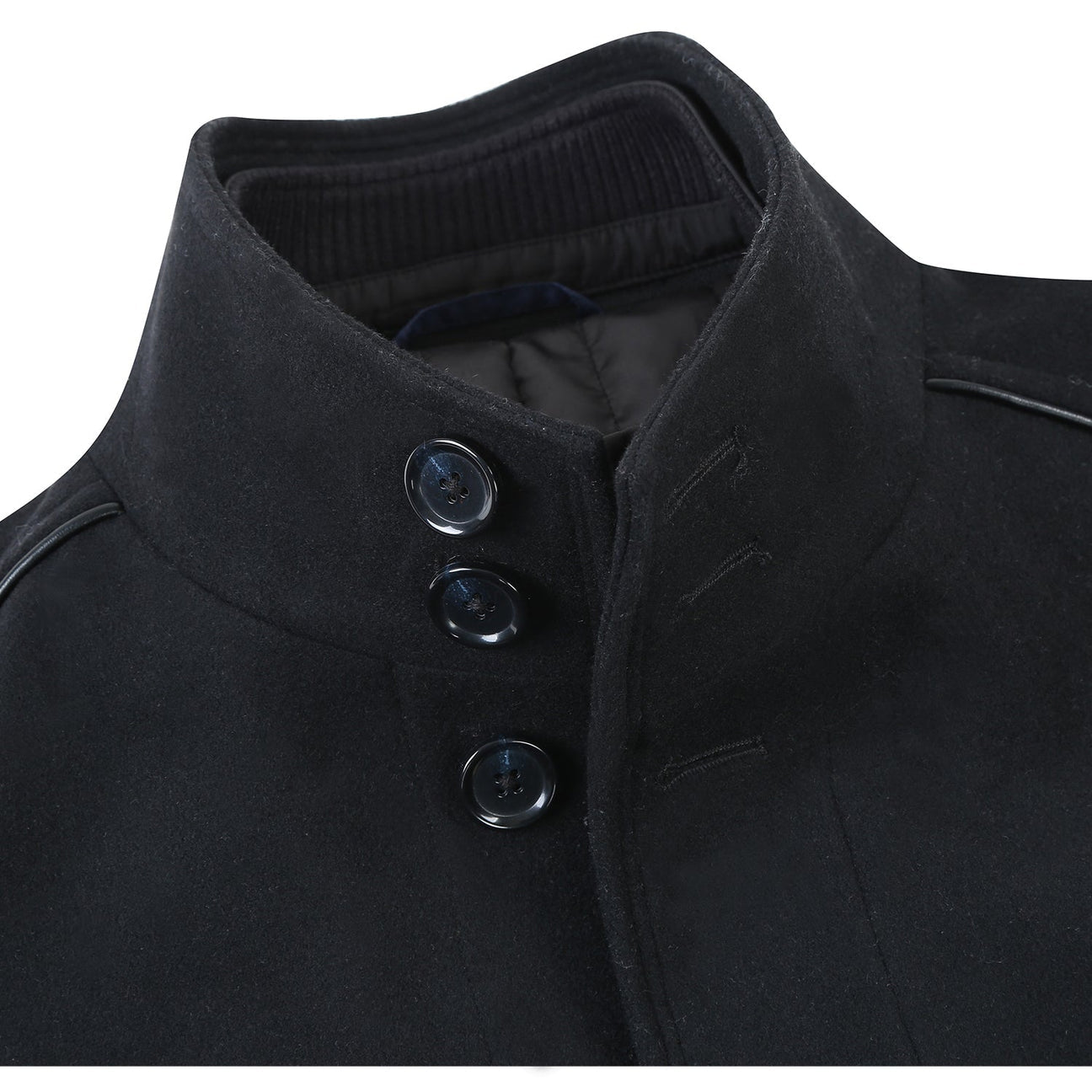 Alessandro Vitello by Renoir Black Short Coat 830 5 - Premium Leather Jacket for Men, Stylish & Durable - Perfect for Casual Outings, Date Nights & Business Events