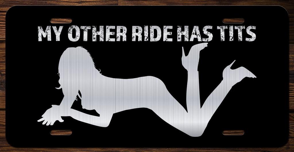 Funny Etched Vanity License Plate 