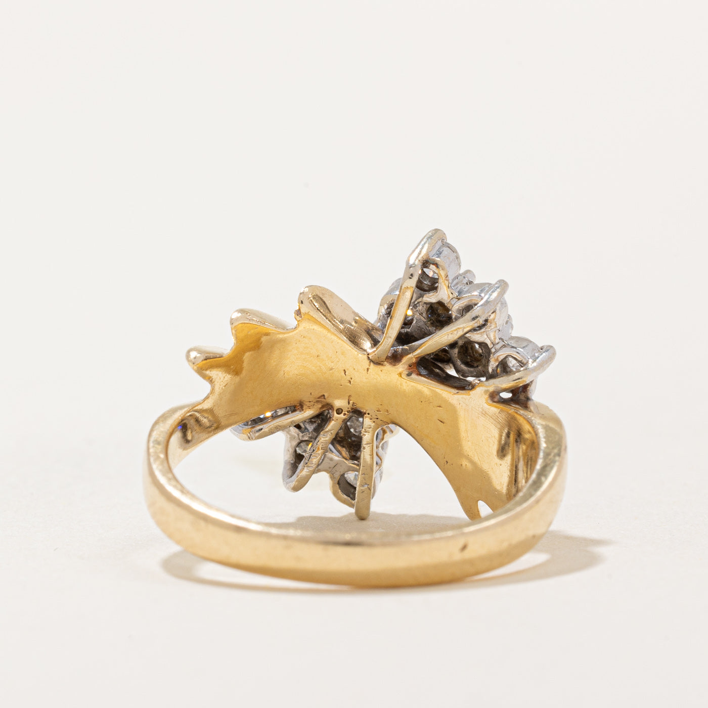 Exquisite 0.75ctw Diamond Cluster Cocktail Ring - Size 7.25 | Elegant Women's Fashion Jewelry for Parties, Weddings & Special Occasions