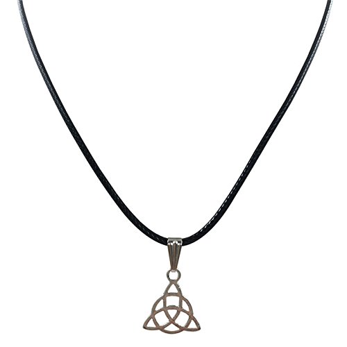 Vintage Leather Cord Pendant Necklace for Women - Peace Symbol Charm Choker with Diamond Accents | Boho Jewelry for Casual Wear, Date Night & Gift Giving