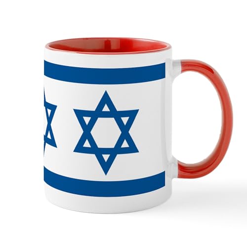 White/Red Inside - Israel Flag Mug