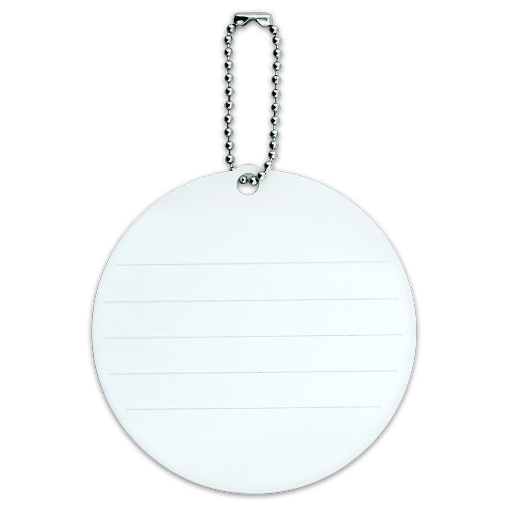 Ring-Tailed Cat Luggage Tag - Durable Round ID Card for Suitcase & Carry-On Bags - Perfect for Travel, Business Trips & Vacation Identification