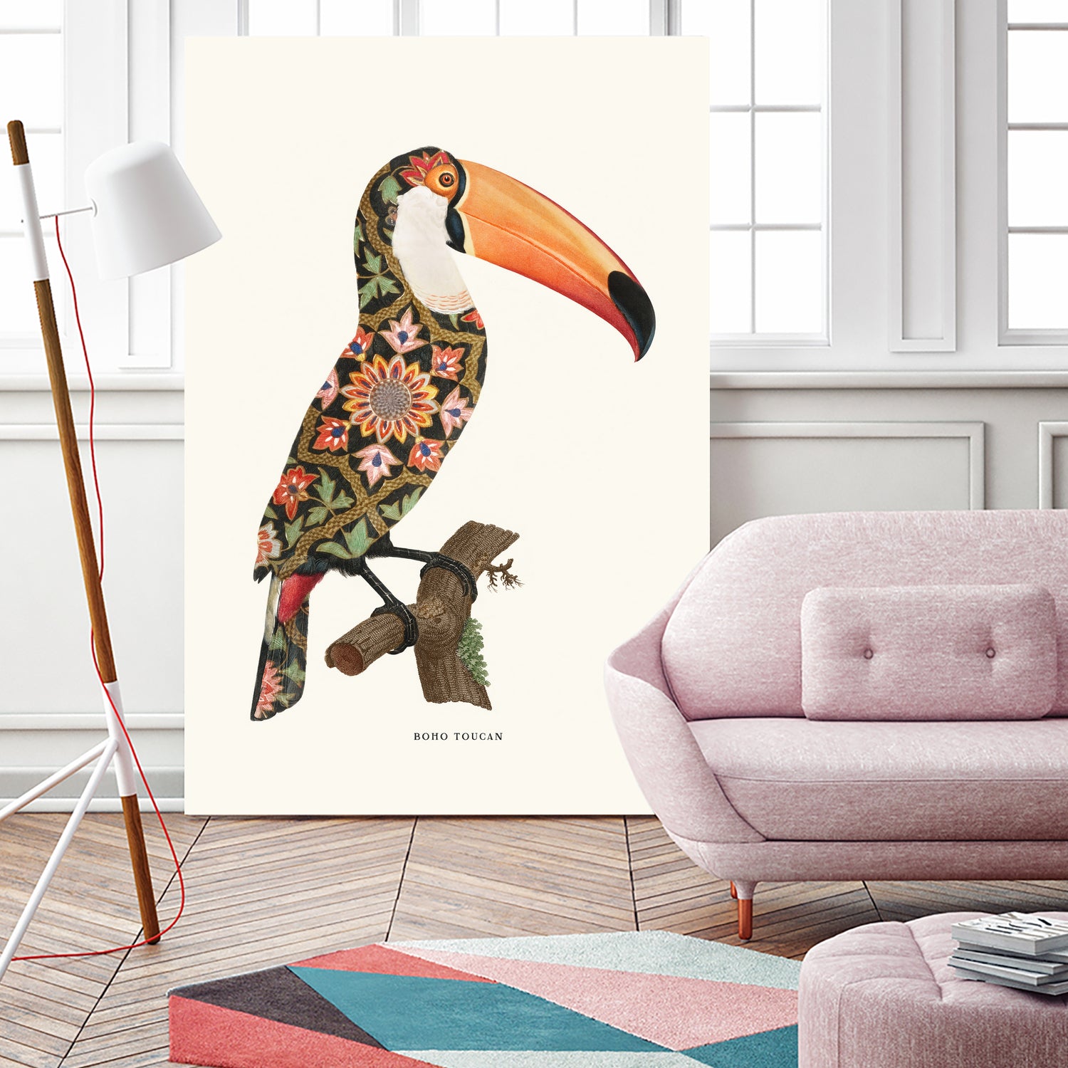 Stylish Boho Toucan Print T-Shirt - Trendy Tropical Bird Graphic Tee for Women - Perfect for Summer, Beach & Festival Outfits
