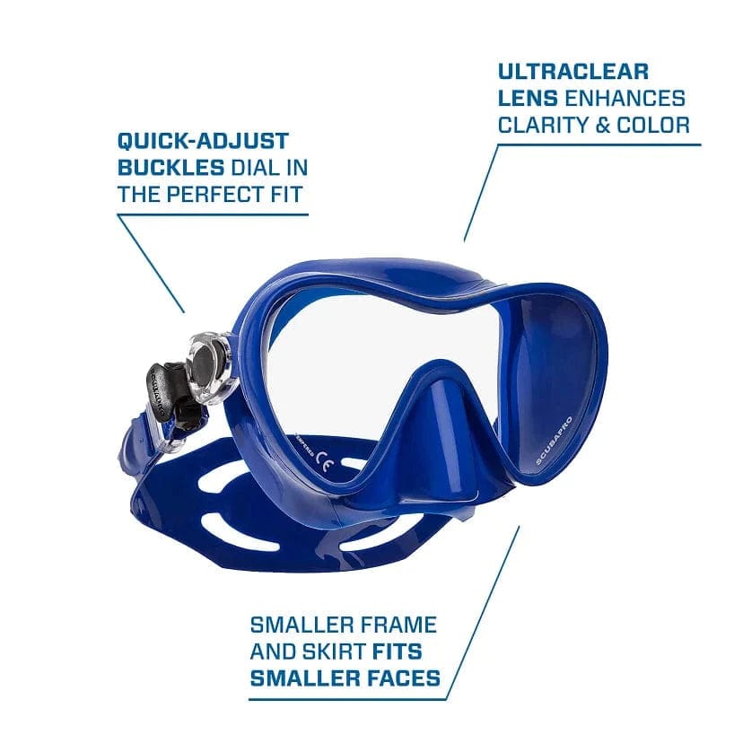 Custom Prescription ScubaPro Trinidad Dive Mask - Premium Snorkeling & Scuba Diving Gear for Clear Underwater Vision | Perfect for Ocean Exploration, Coral Reef Tours & Water Sports